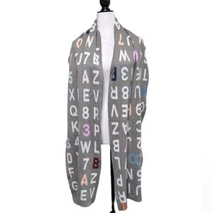 VERLOOP Alphabet & Numbers Oversized Scarf